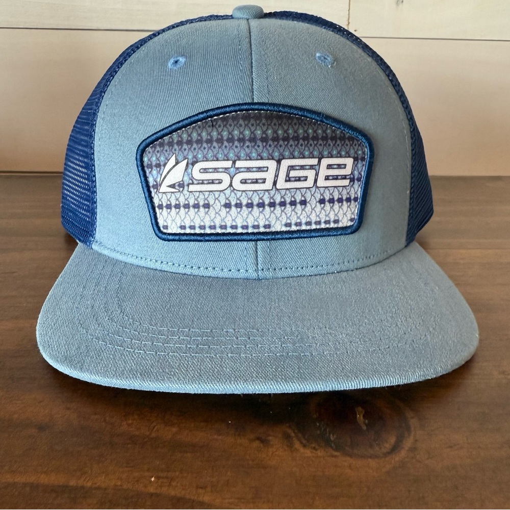 Adult Sage Patch Trucker - Striper
